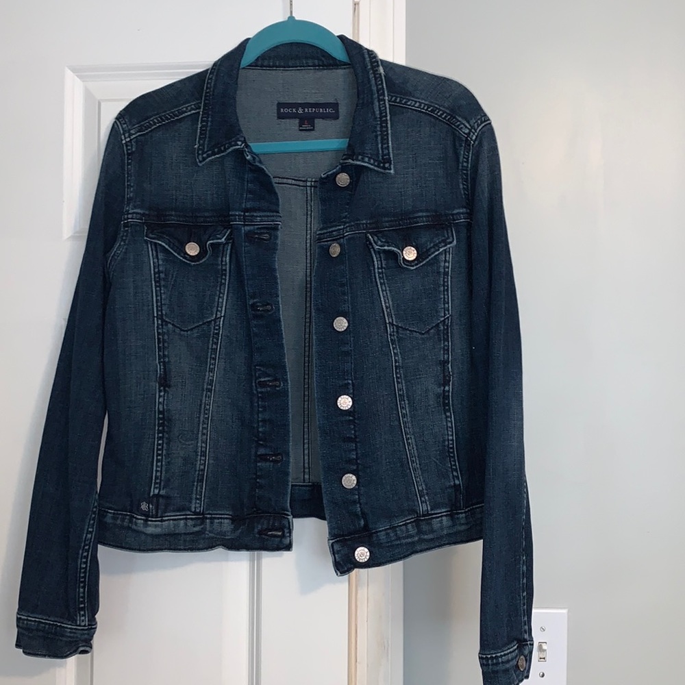 Dark blue denim jacket